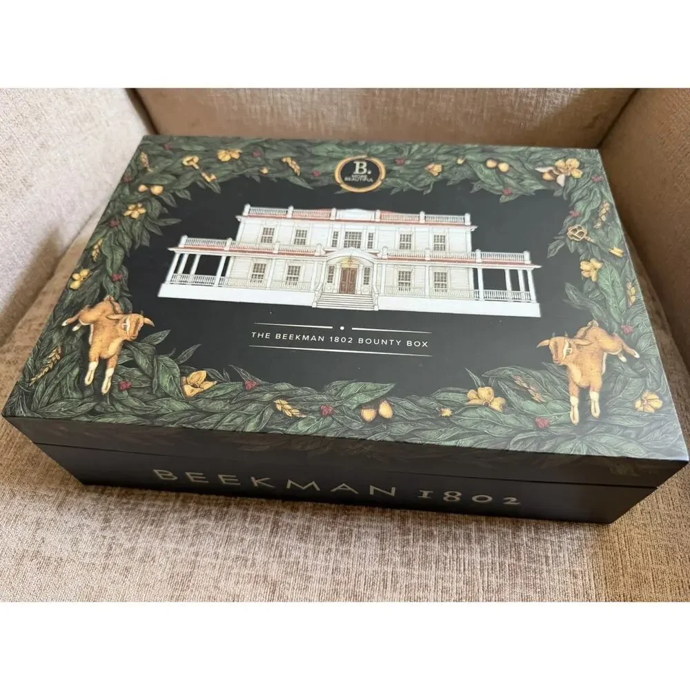 The William Beekman 1802 Bounty Box Goat Soap Lotions Cremes Skincare Gift Set